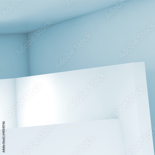 Wallpaper Mural Abstract empty interior, white walls Torontodigital.ca