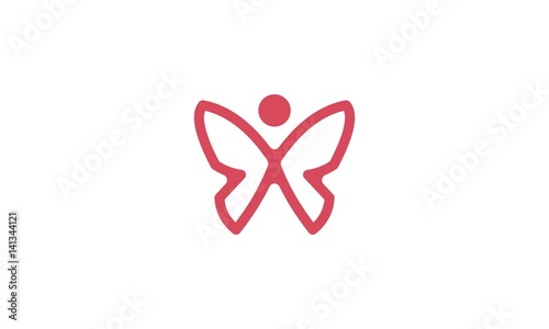 Line Butterfly Logo