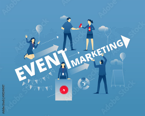 Event marketing typographic poster
