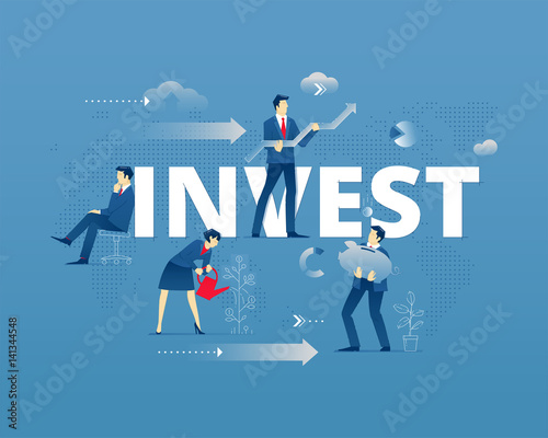 Investment typographic poster