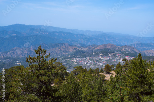 Wallpaper Mural Panorama of picturesque hills and mountain villages near the Troodos Torontodigital.ca
