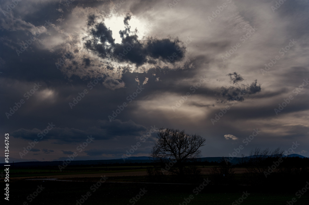Fototapeta premium Spektakulärer Wolkenhimmel