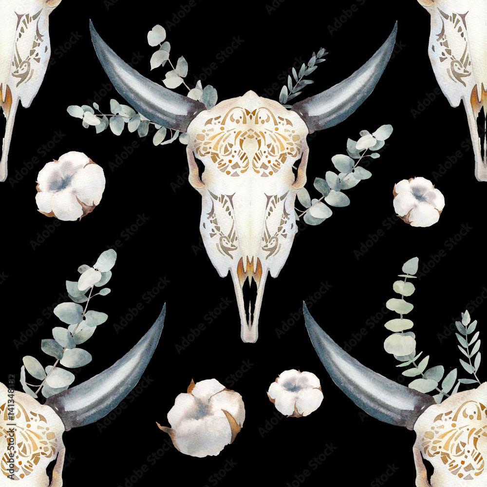 Bull Skull Roses Wallpaper  Download to your mobile from PHONEKY