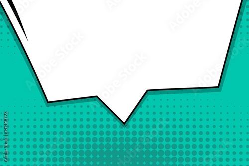 Abstract creative concept vector comic pop art style blank, layout template with clouds beams and isolated dots background. For sale banner, empty speech bubble set, illustration halftone book design.