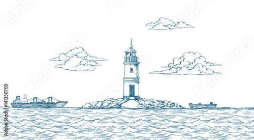 Tokarevskiy lighthouse in Vladivostok. © daga5