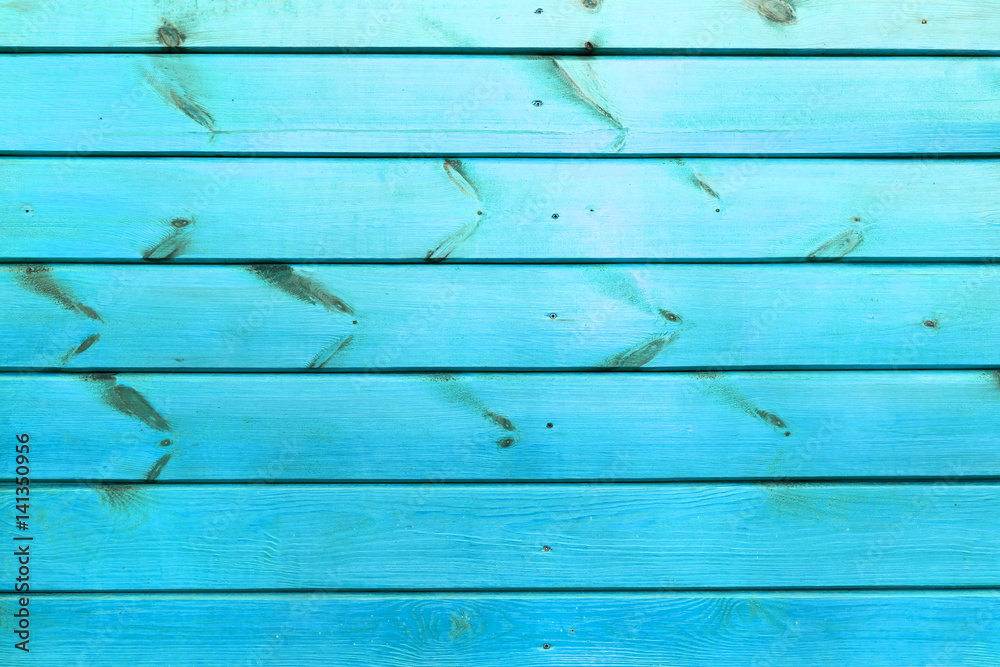 Fototapeta premium The old blue wood texture with natural patterns