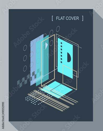 Abstract forms. Cover. Vector