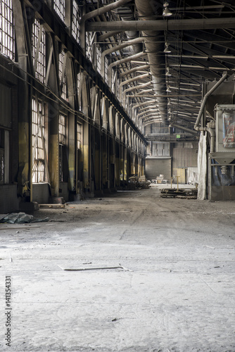 Moody Interior of Abandoned, Derelict Foundry in Ohio
