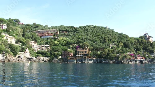 Wallpaper Mural View of the bay of Portofino, one of the most famous historical Itailian town, from the sea. Torontodigital.ca