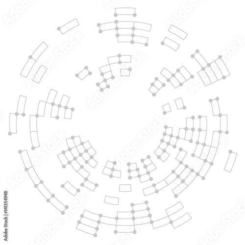Abstract lines and points