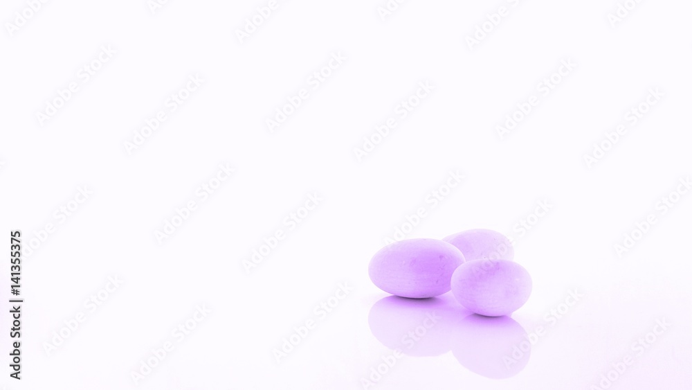Light Pink Stones Isolated with White Background