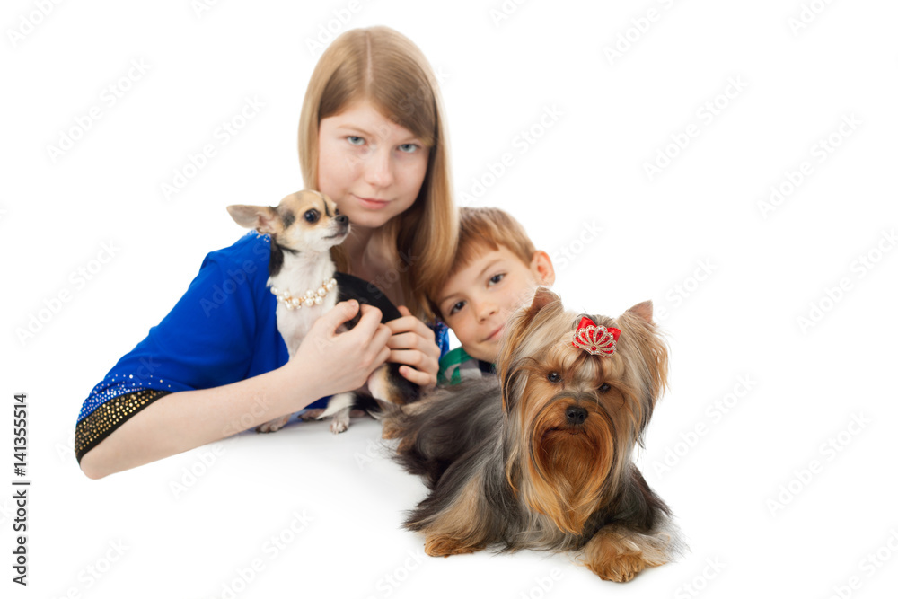 Kids and dogs Kids and dogs