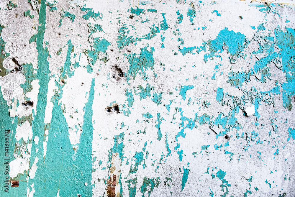 Concrete texture of wall, background of flaking paint