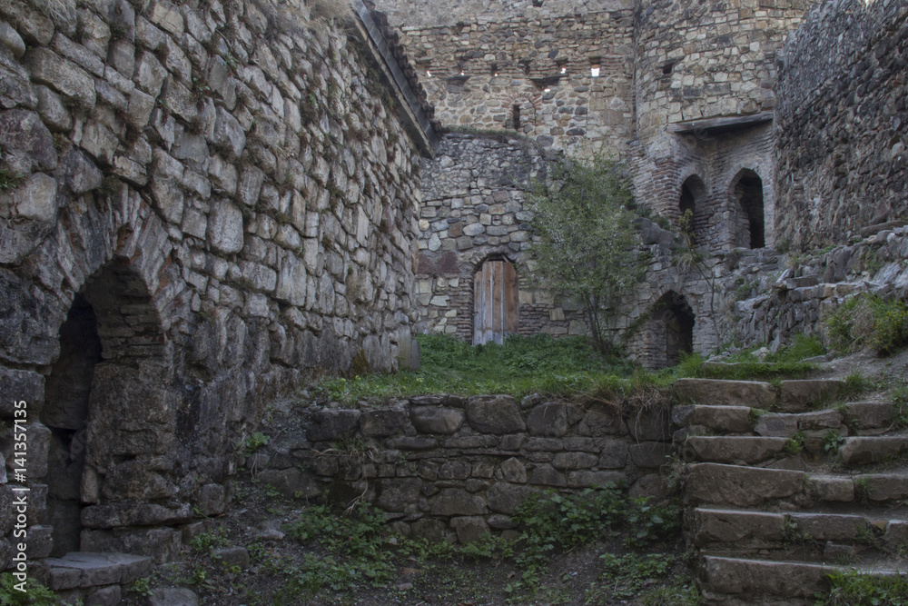 ruins of the Fortress Ananuri  - Tbilisi - Georgia