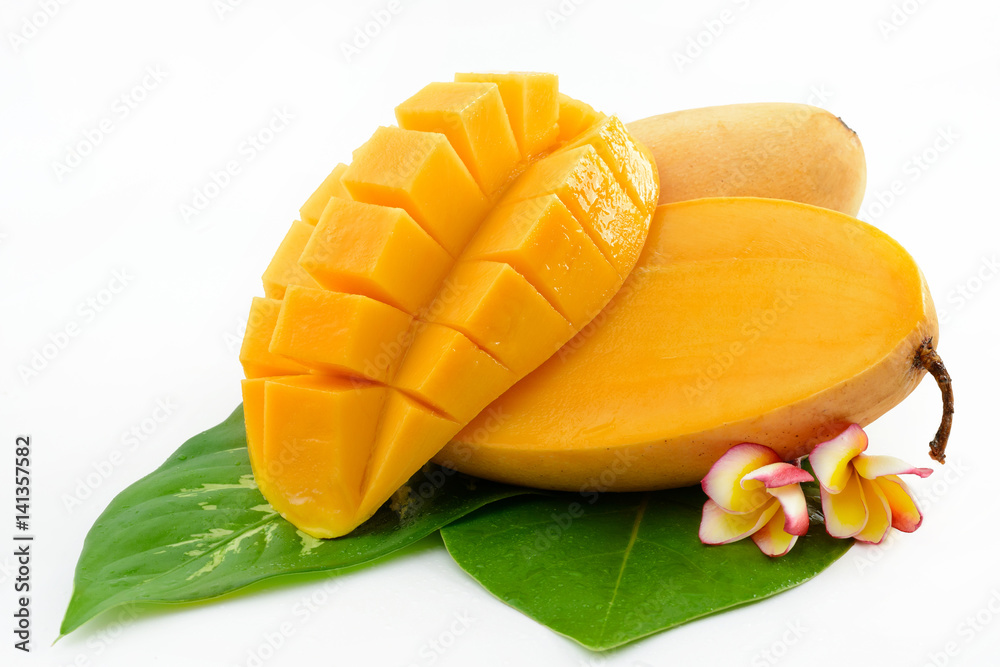 Mango fruit isolated on white Mango fruit isolated on white