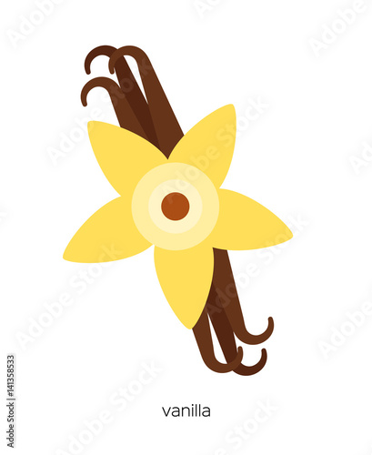 Yellow vanilla flower