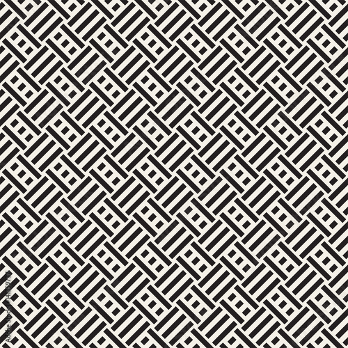 Abstract Geometric Pattern With Stripes Lattice. Seamless Vector Background