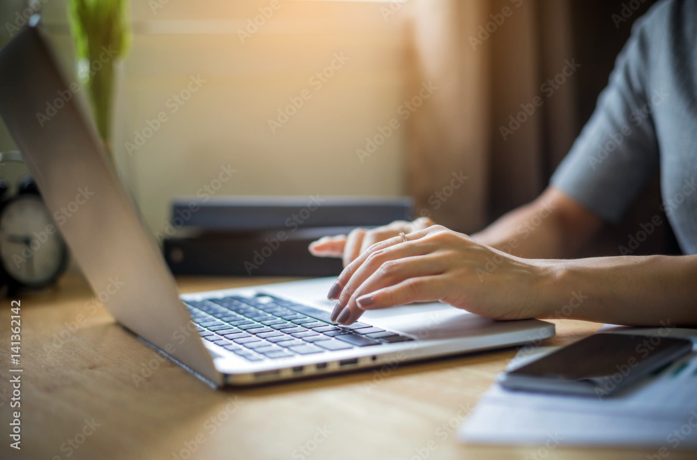 Woman working in modern office. Woman working in modern office.