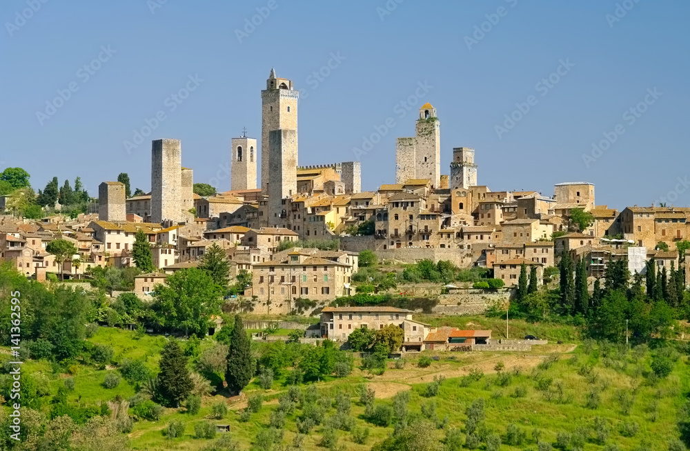 San Gimignano in der Toskana, Italien - San Gimignano in Tuscany