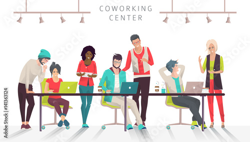Concept of the coworking center.