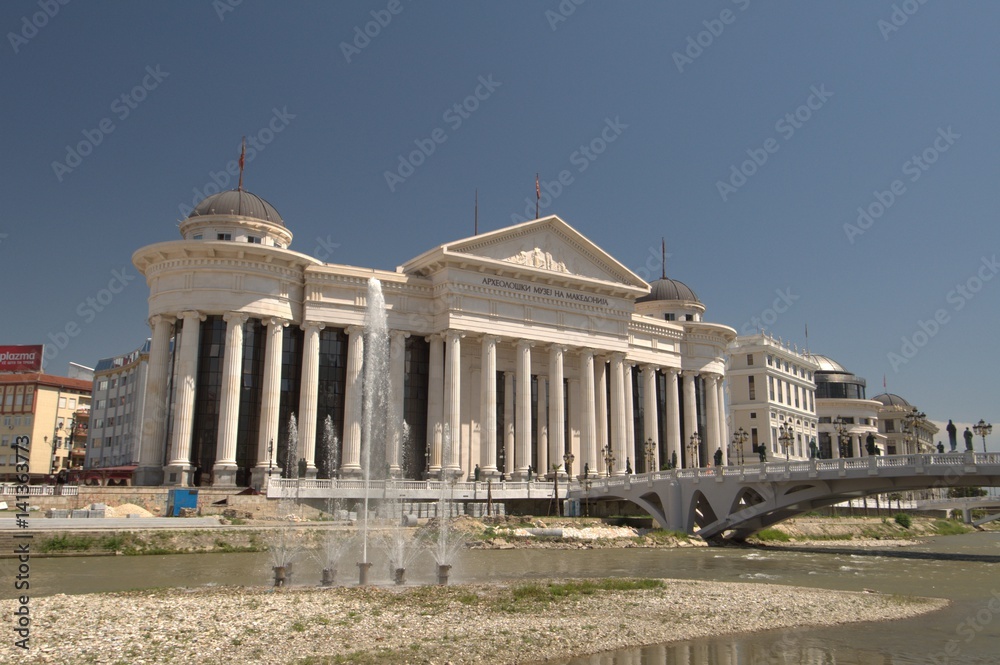 Naklejka premium Skopje - the capital city of the Republic of Macedonia