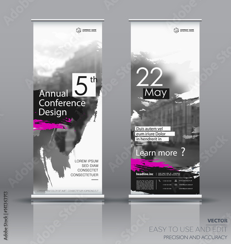 Design of a roll up vertical banner