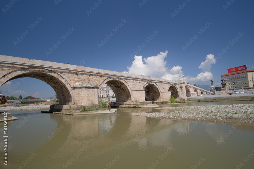 Fototapeta premium Skopje - the capital city of the Republic of Macedonia