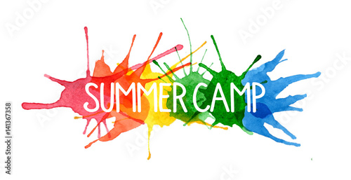 SUMMER CAMP on Splashes of Watercolour