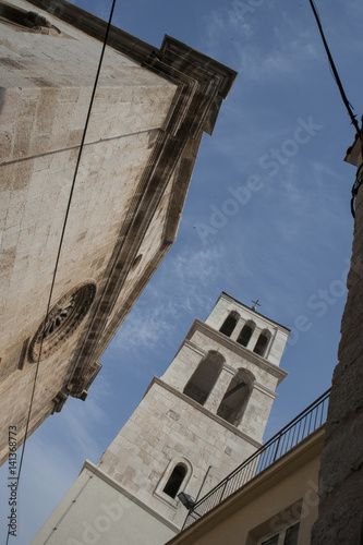 Church at City of Sibinik Croatia. Šibenik-Knin. Adriatic coast. photo