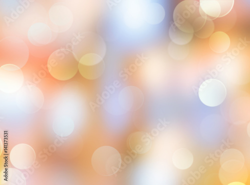 Abstract glowing holiday bokeh blur background.