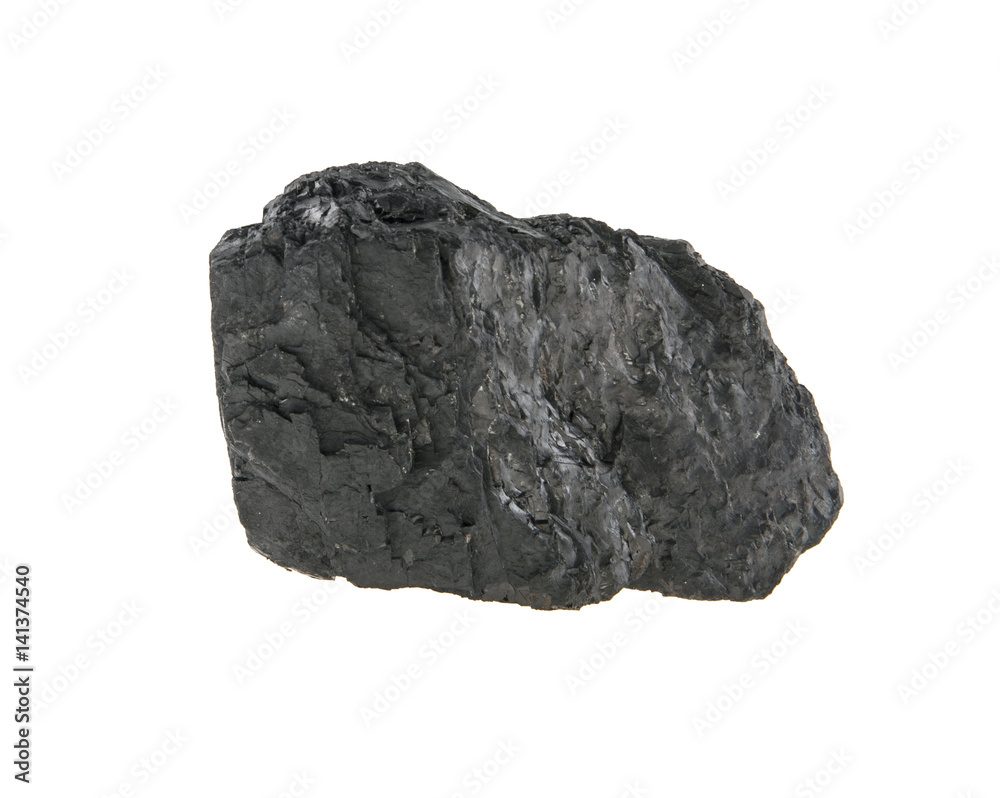 Obraz premium Coal isolated on white background