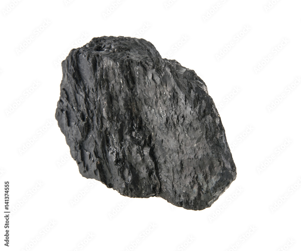 Obraz premium Coal isolated on white background