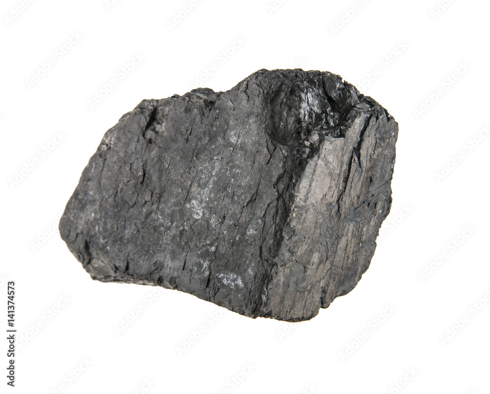 Coal isolated on white background Coal isolated on white background