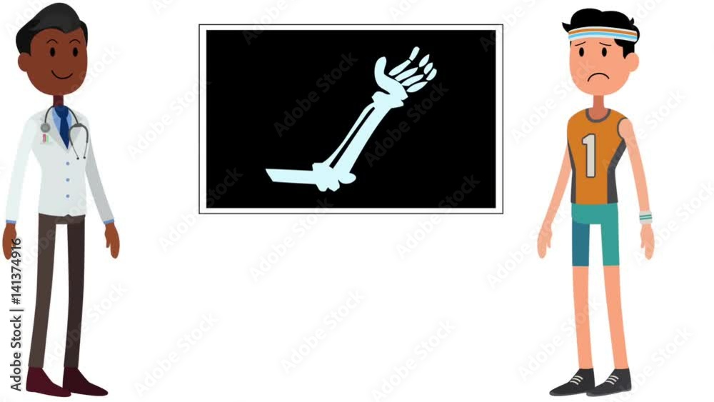 medecin et sportif radiographie