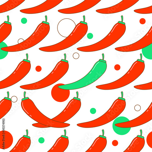 Chili pepper pattern