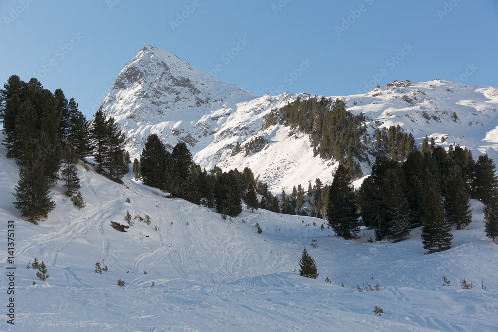 Ötztaler Alpen im Winter 