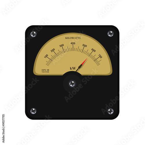 Realistic electronic analog VU signal meter