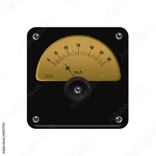 Realistic electronic analog VU signal meter