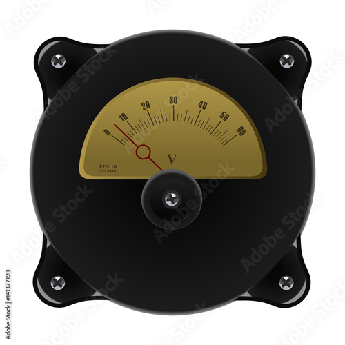 Realistic electronic analog VU signal meter