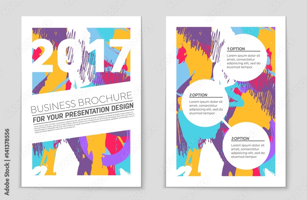 Fototapeta premium Abstract vector layout background set. For art template design, list, page, mockup brochure theme style, banner, idea, cover, booklet, print, flyer, book, blank, card, ad, sign, sheet,, a4.
