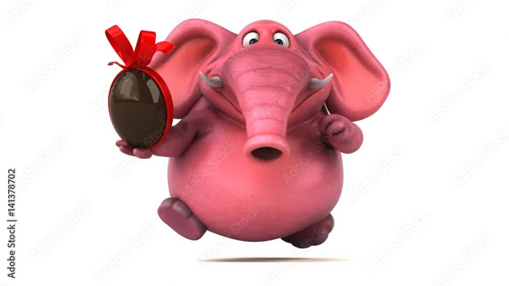 Pink elephant - 3D Animation