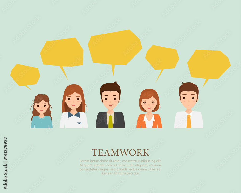 business people team to meeting and brainstorming. business man and woman character. business people team to meeting and brainstorming. business man and woman character.