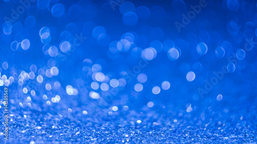 Abstract background bokeh in blue tone.
