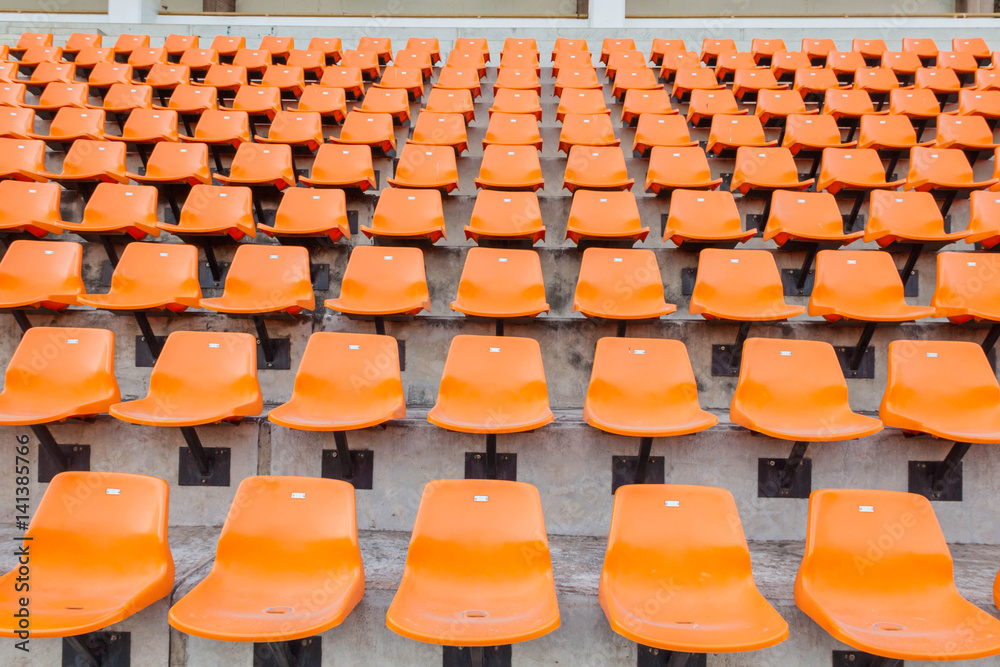 Naklejka premium Empty seats in stadium