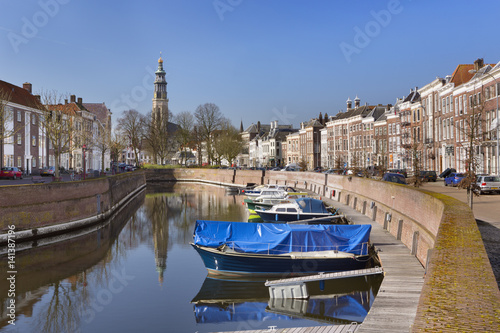 Middelburg with the Lange Jan church tower in The Netherlands photo