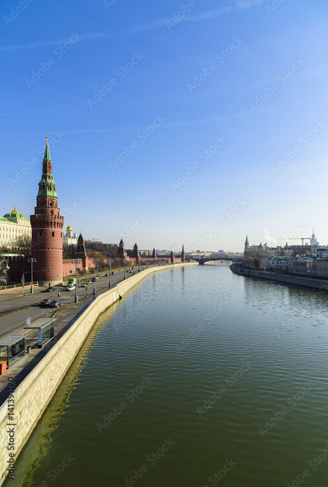 View of the Moscow River and the Kremlin View of the Moscow River and the Kremlin