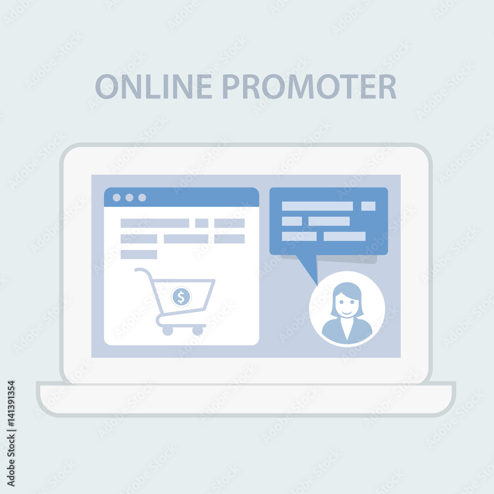 Website chat assistance prompter - shopping cart online hint Website chat assistance prompter - shopping cart online hint