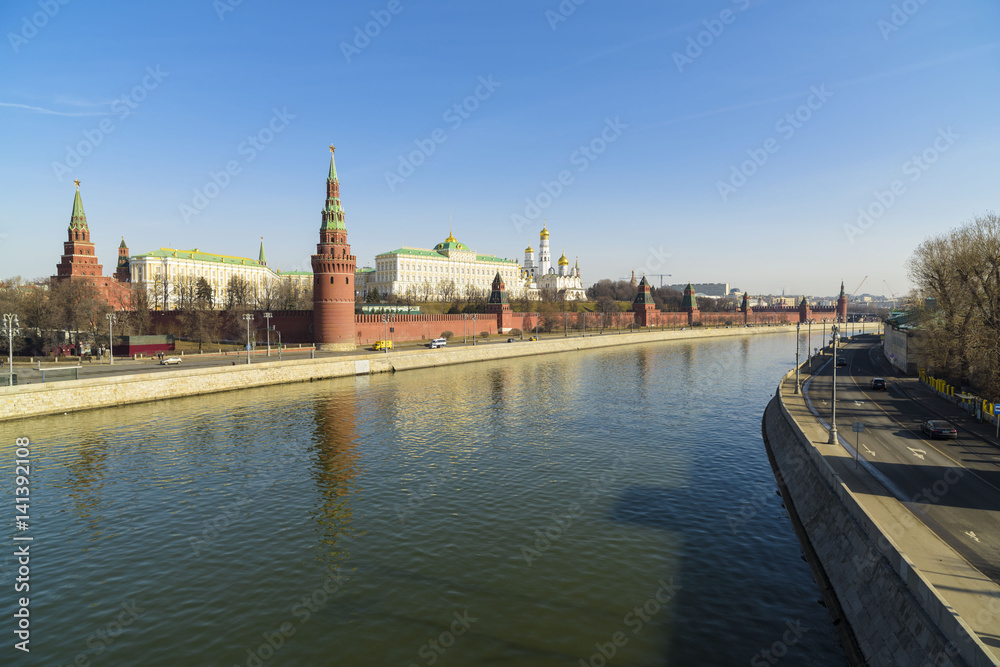 View of the Moscow River and the Kremlin