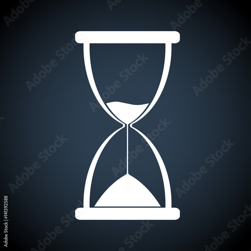 Web line icon. Hourglass design vector illustration