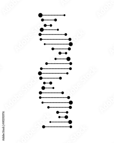 Molecular structure of DNA. DNA. Vector illustration.